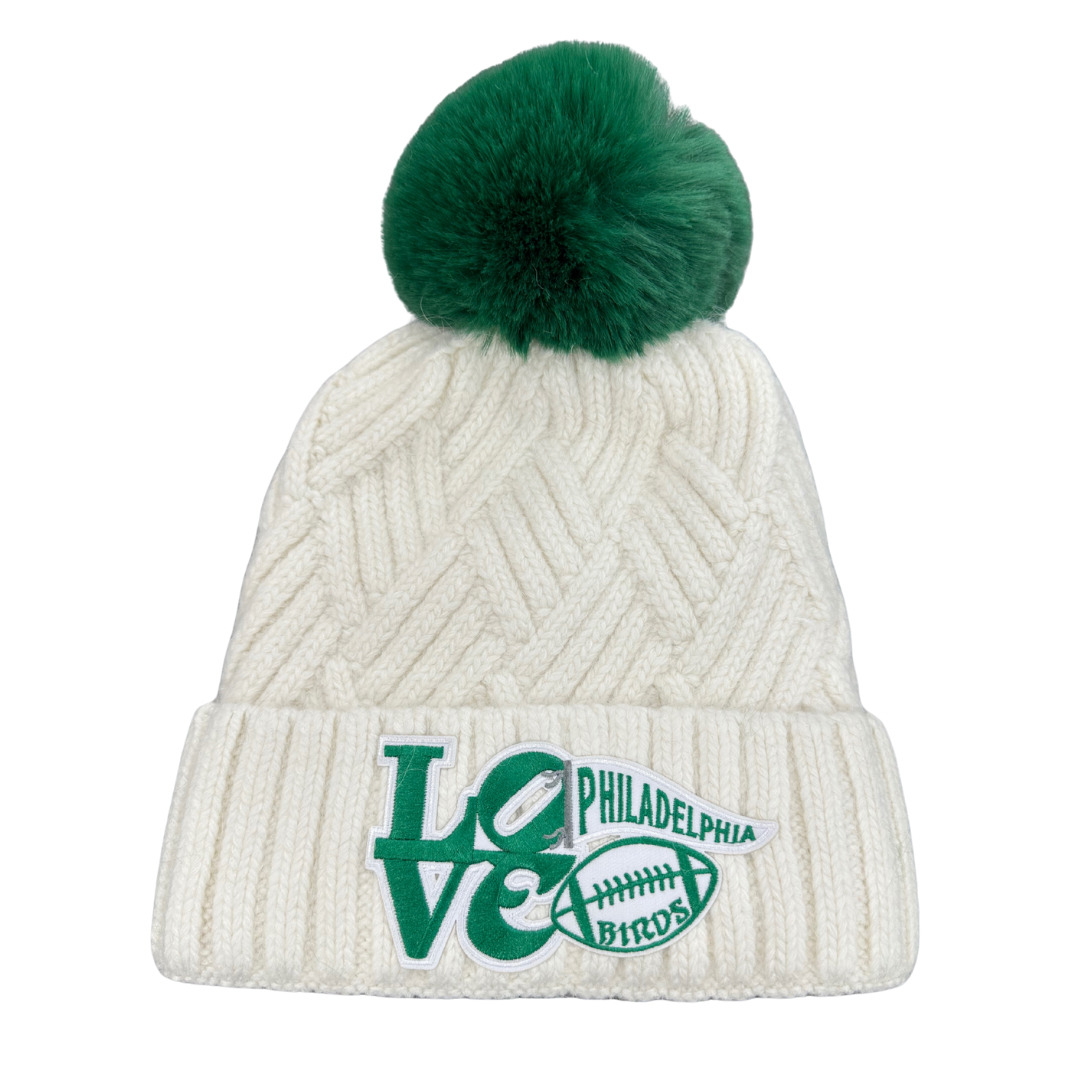 LOVE Beanie-Ivory