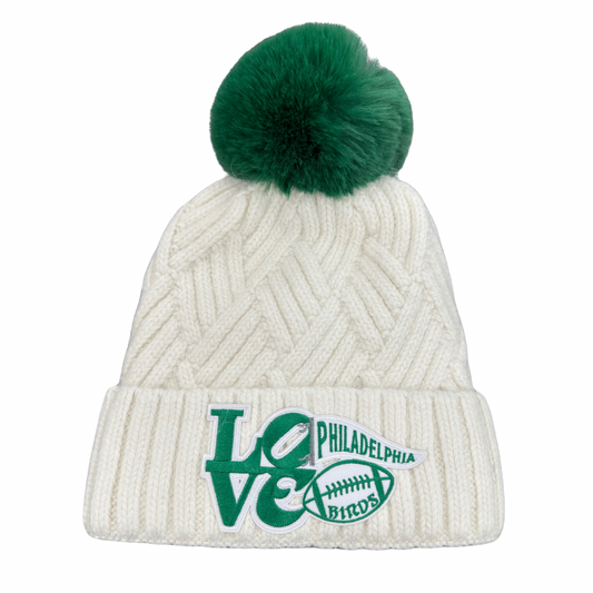 LOVE Beanie-Ivory