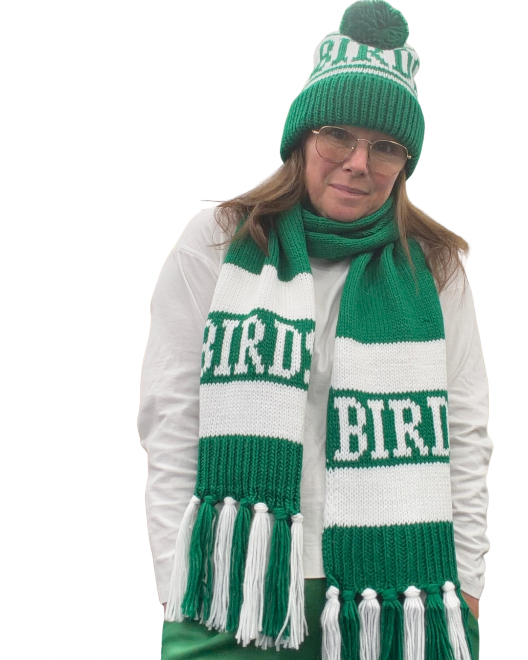 Handknit Hat and Scarf Set