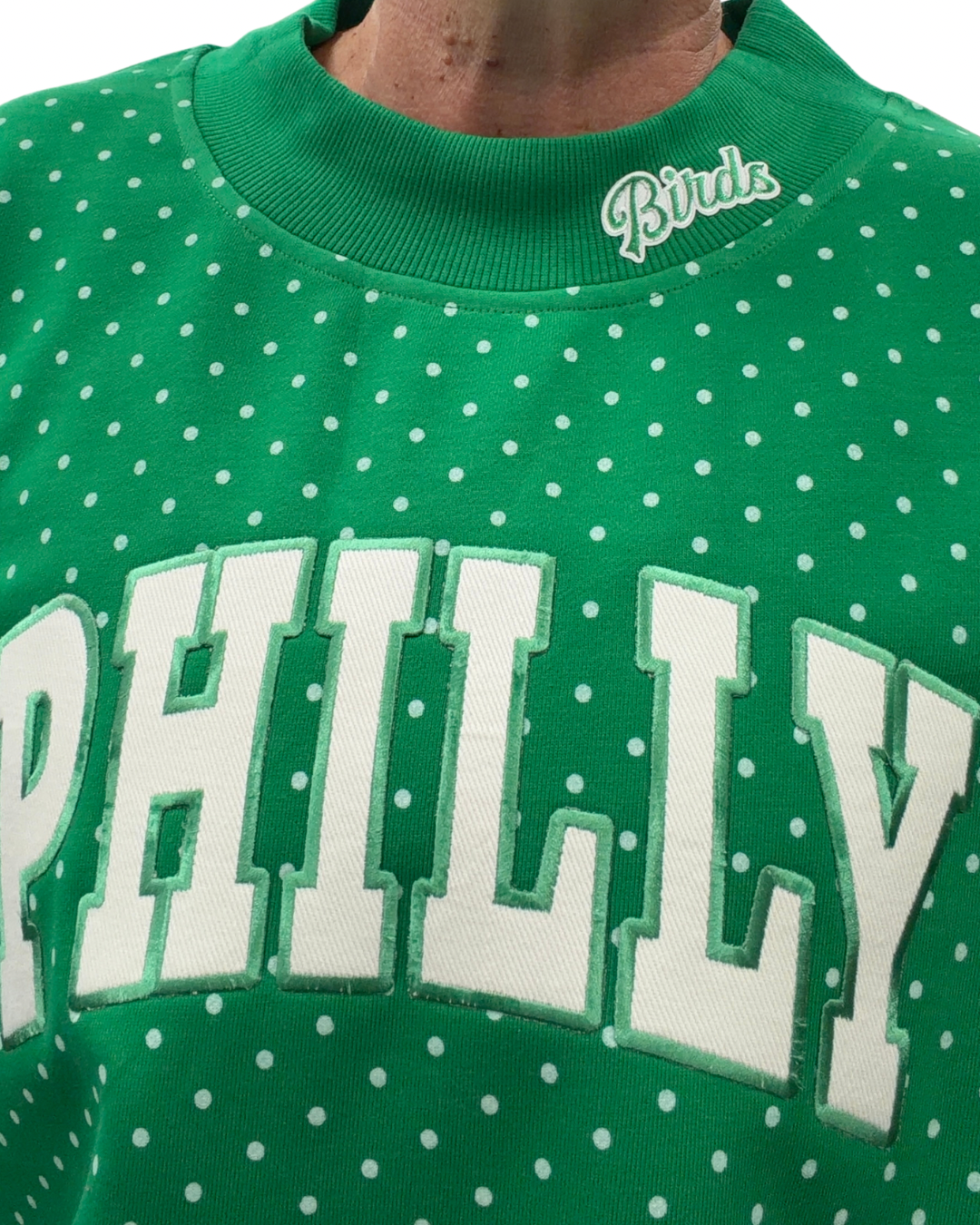 Polka Dot PHILLY Mockneck