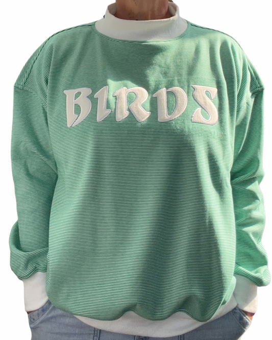 Micro Stripe Mockneck