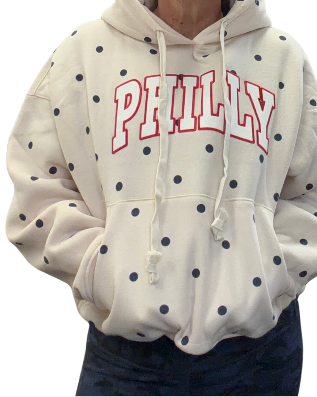 Polka Dot PHILLY Bubble Hoodie