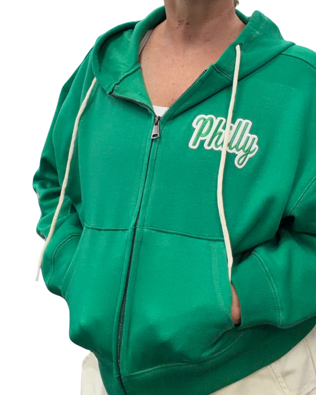 Cropped Zip Hoodie