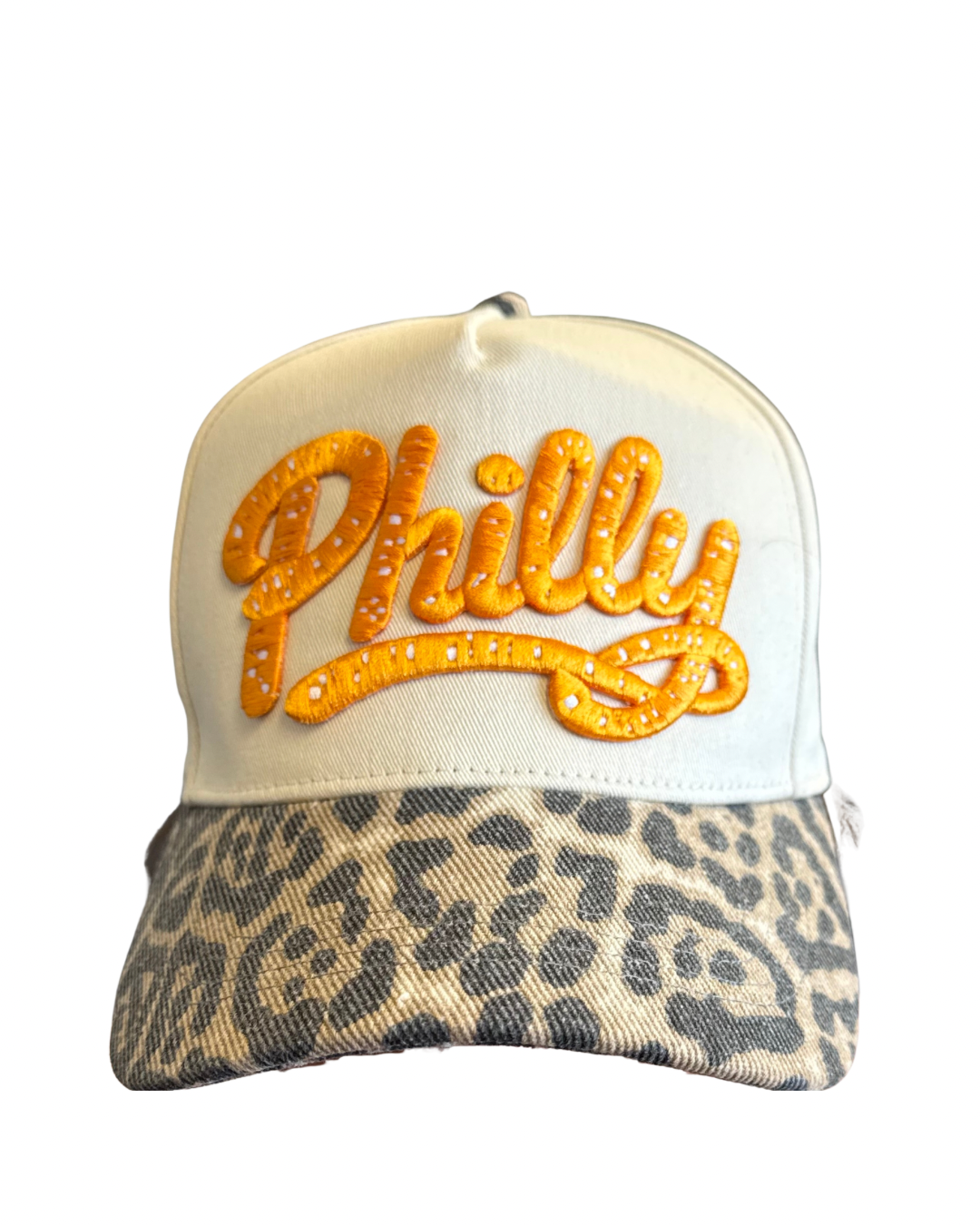 Philly Pretzel Hat-leopard