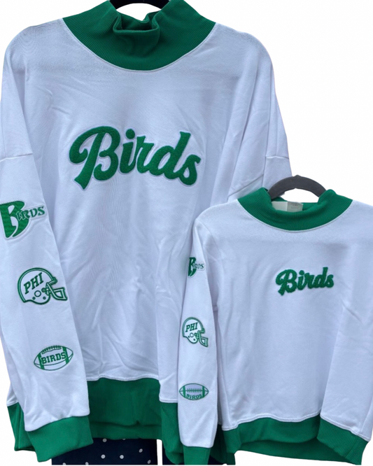 Kids Patch Sleeve Mockneck